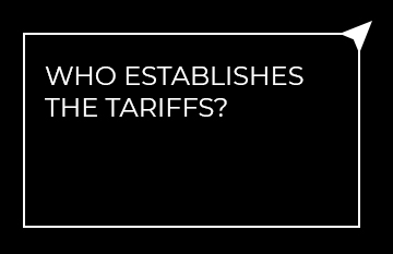 Who establishes the tariffs?